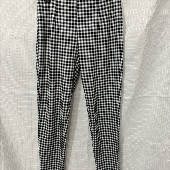 Black and White Checkered Women's Pants - Picture 1 of 3